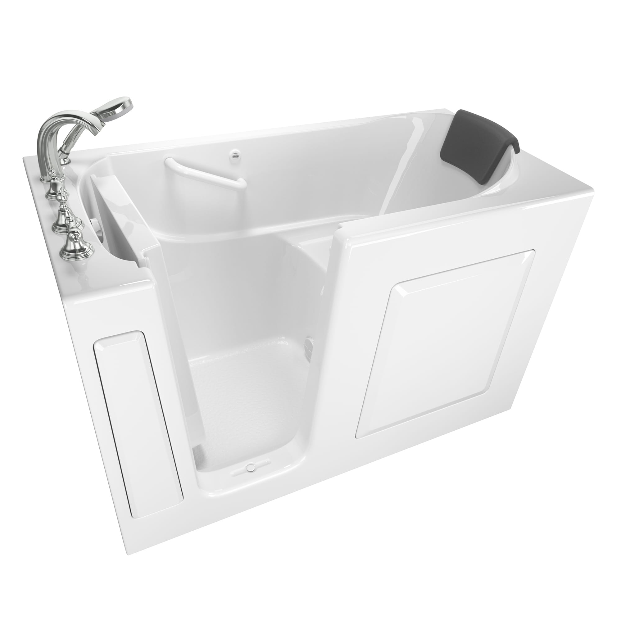 Gelcoat Premium Series 30 x 60  Inch Walk in Tub With Soaker System   Left Hand Drain With Faucet WIB WHITE